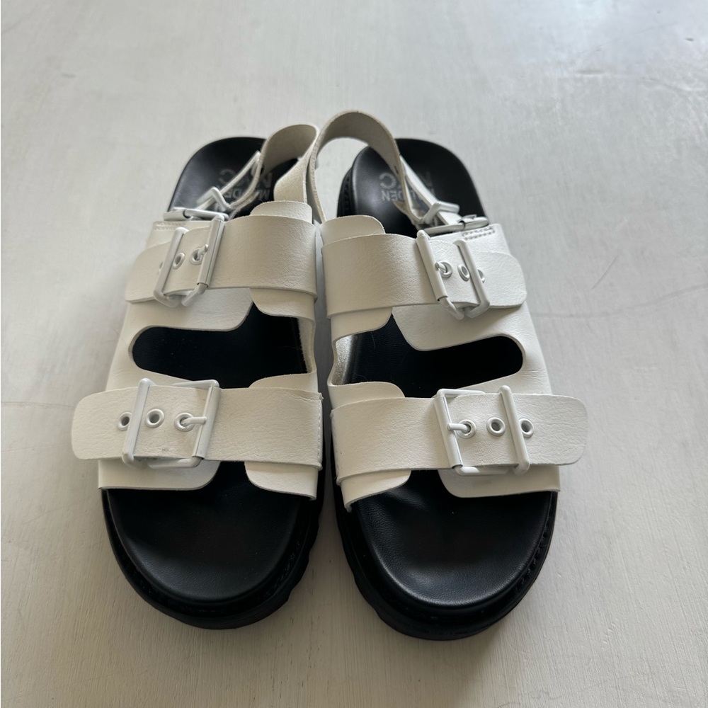 Madden NYC White Sandals